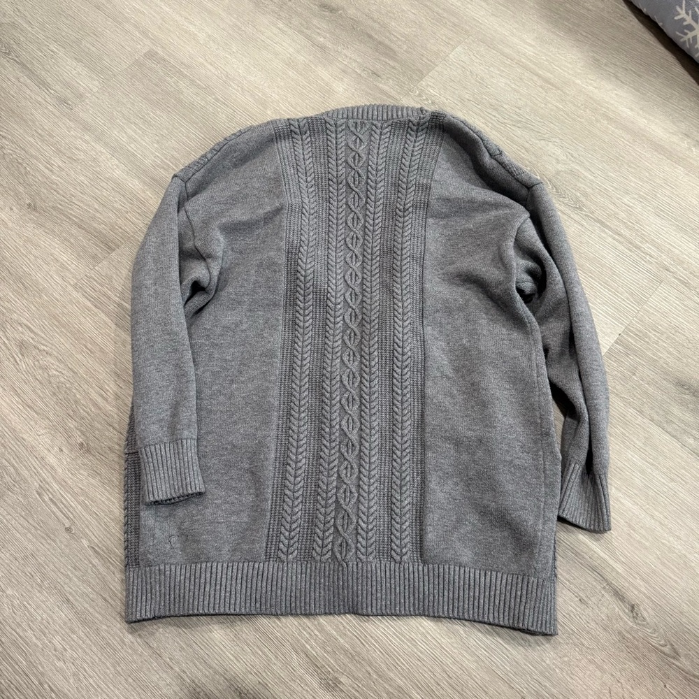 ZYIA Active Gray Ribbed Sweater - Picture 4 of 4
